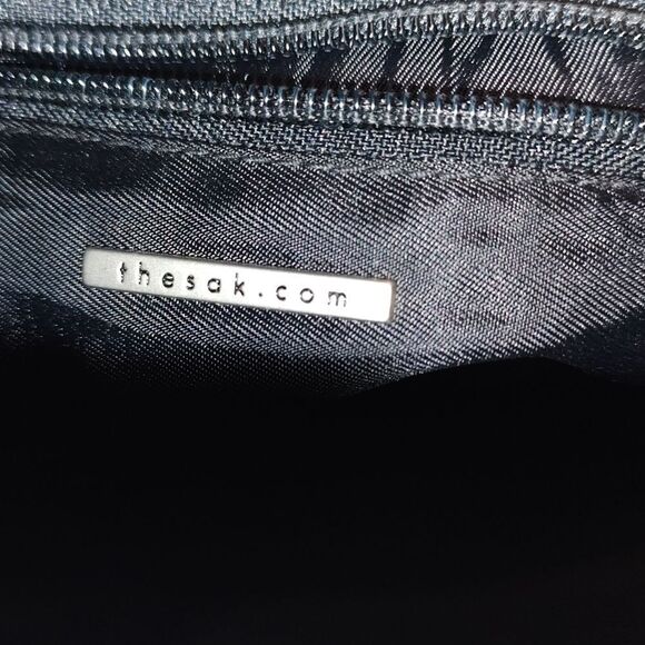 The Sax black cream red crochet shoulder bag purse handbag - Picture 6 of 6